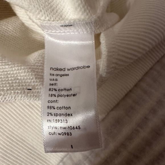 Naked Wardrobe Boxy Relax Fit Sweatshirt - NWT - Size L - Picture 7 of 10
